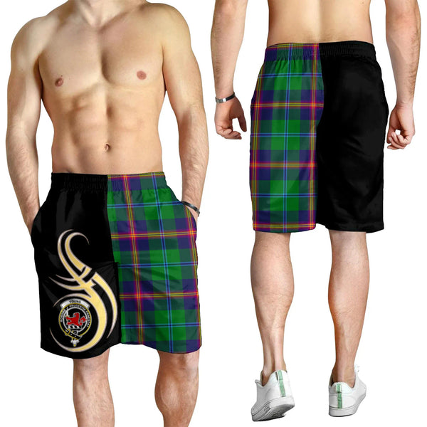 Scottish Young Modern Clan Crest Tartan Believe in Me Men's Shorts