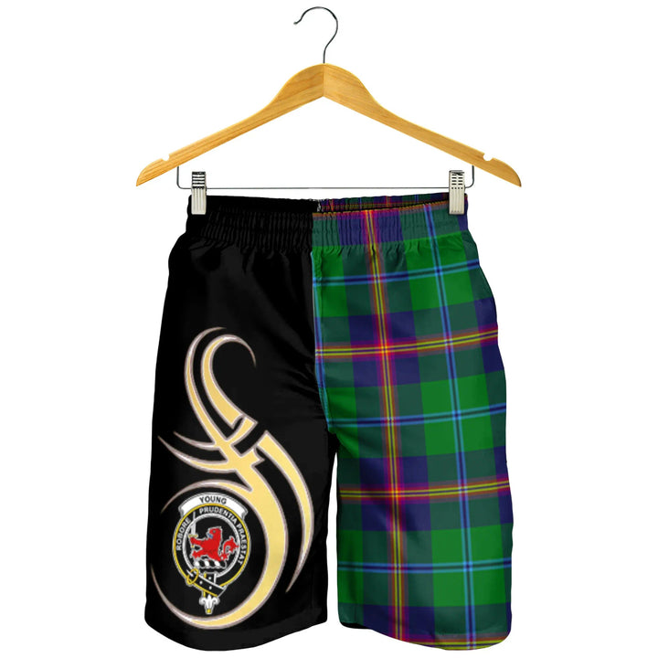 Scottish Young Modern Clan Crest Tartan Believe in Me Men's Shorts