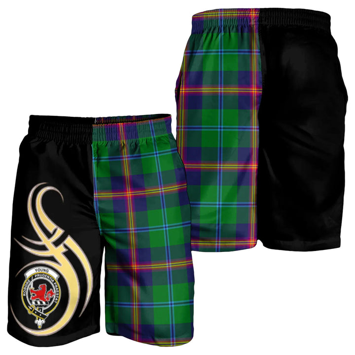 Scottish Young Modern Clan Crest Tartan Believe in Me Men's Shorts
