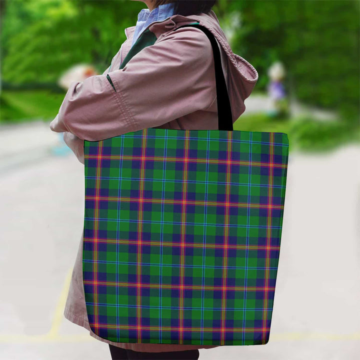 Scottish Young Modern Clan Tartan Canvas Bag With Shoulder Strap Tartan Plaid 2