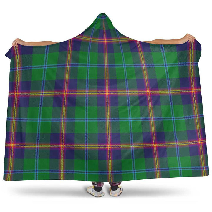 Scottish Young Modern Clan Tartan Hooded Blanket Tartan Plaid 1