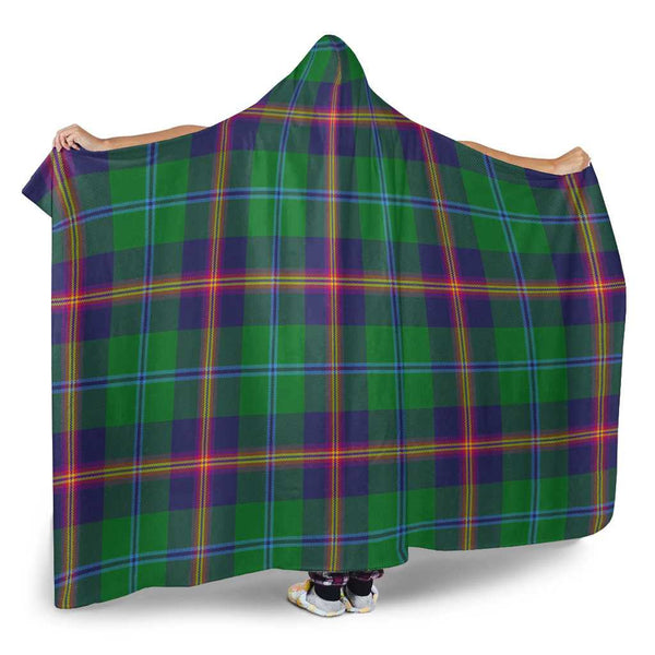 Scottish Young Modern Clan Tartan Hooded Blanket Tartan Plaid 2