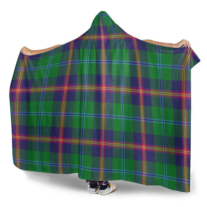 Scottish Young Modern Clan Tartan Hooded Blanket Tartan Plaid 3