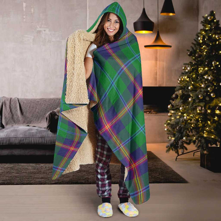Scottish Young Modern Clan Tartan Hooded Blanket Tartan Plaid 6