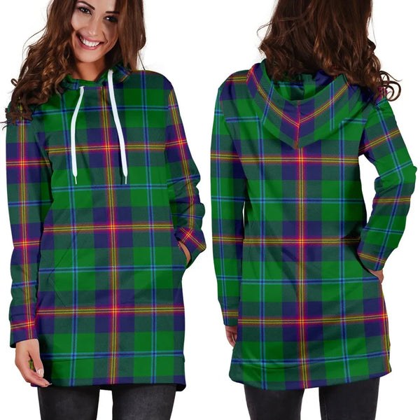 Scottish Young Modern Clan Tartan Hoodie Dress