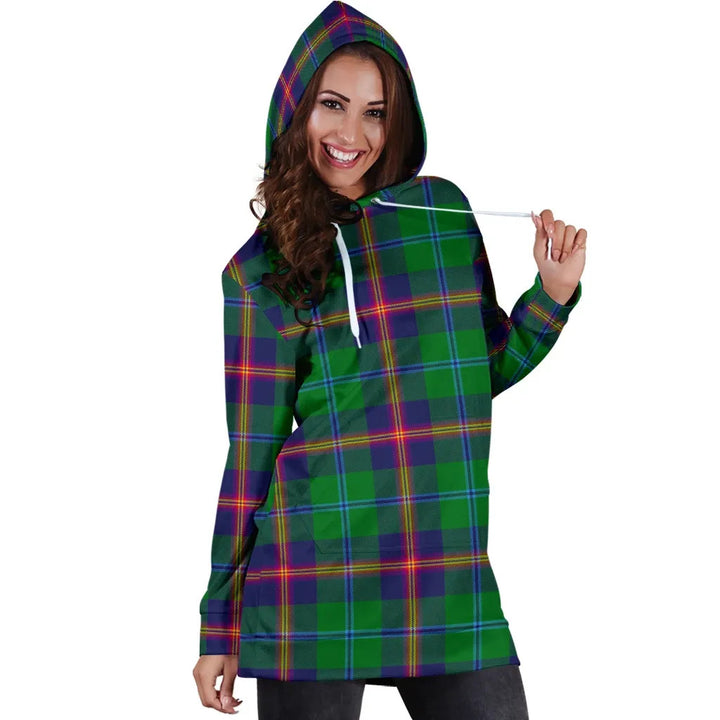 Scottish Young Modern Clan Tartan Hoodie Dress