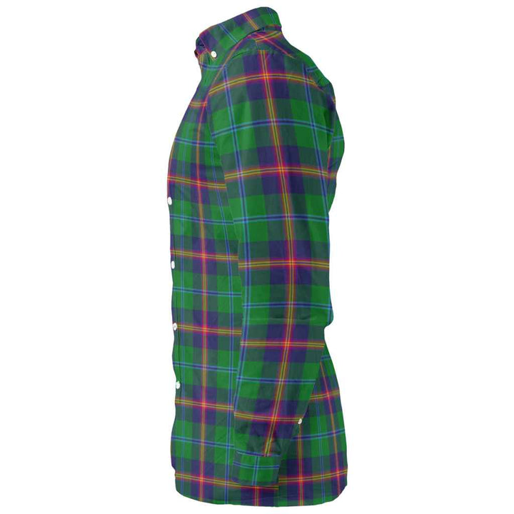 Scottish Young Modern Clan Tartan Long Sleeve Shirt Tartan Plaid