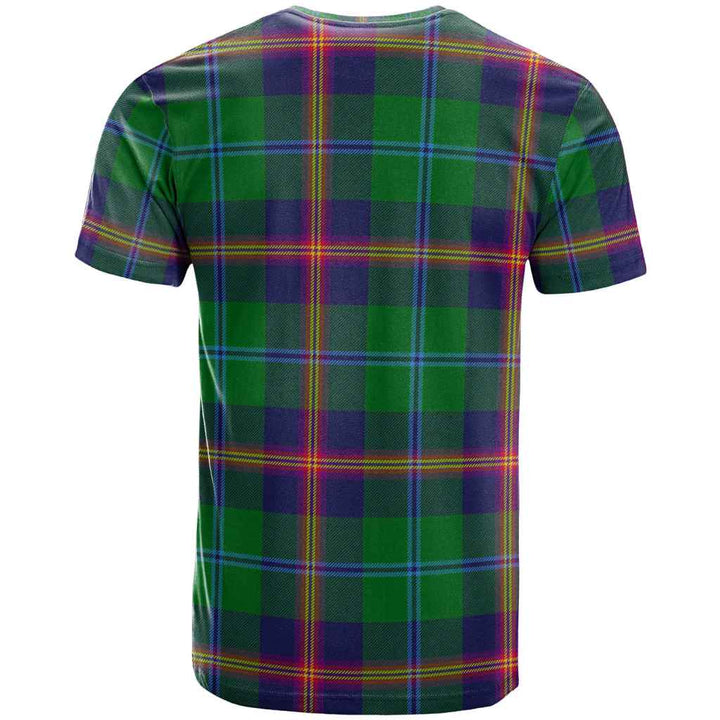 Scottish Young Modern Clan Tartan T-Shirt Back Side Tartan Plaid