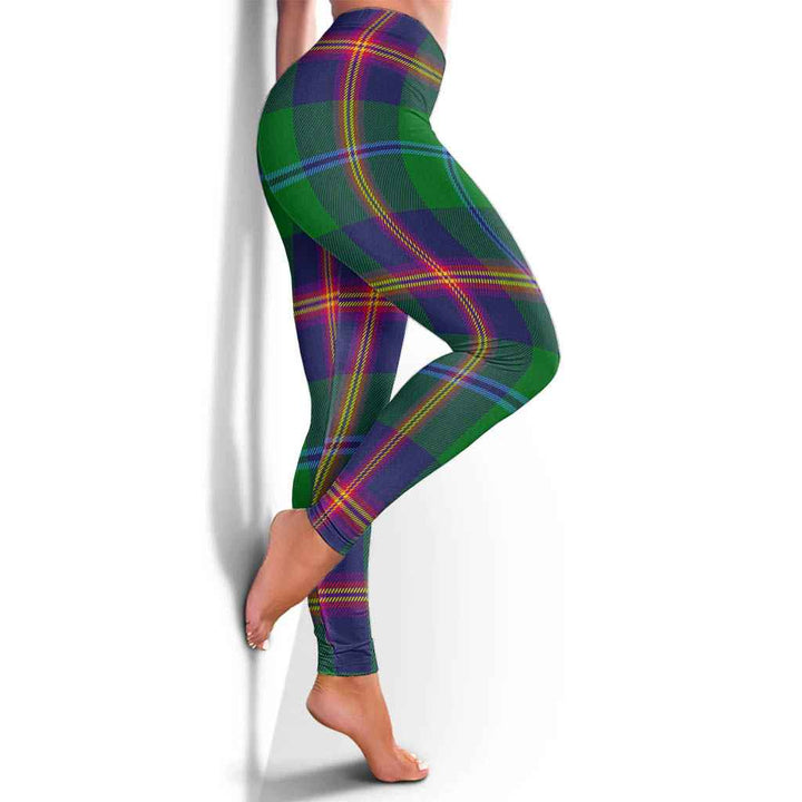 Scottish Young Modern Clan Tartan Women Leggings Tartan Plaid 4