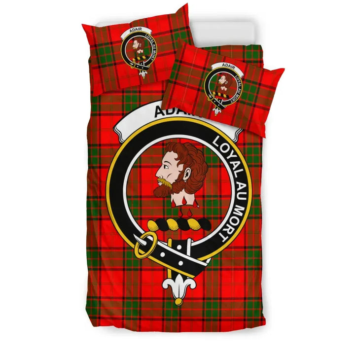 Scottish Adair Clan Crest Tartan Bedding Set Tartan Plaid 1