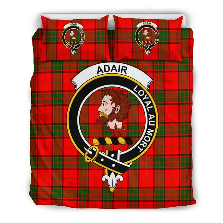 Scottish Adair Clan Crest Tartan Bedding Set Tartan Plaid 2