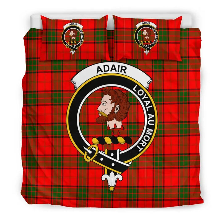 Scottish Adair Clan Crest Tartan Bedding Set Tartan Plaid 3