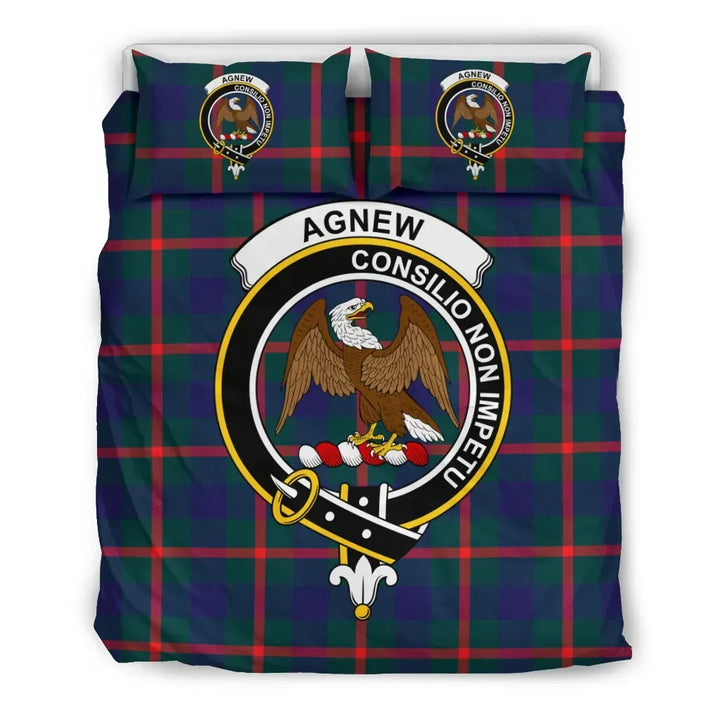 Scottish Agnew Clan Crest Tartan Bedding Set Tartan Plaid 2