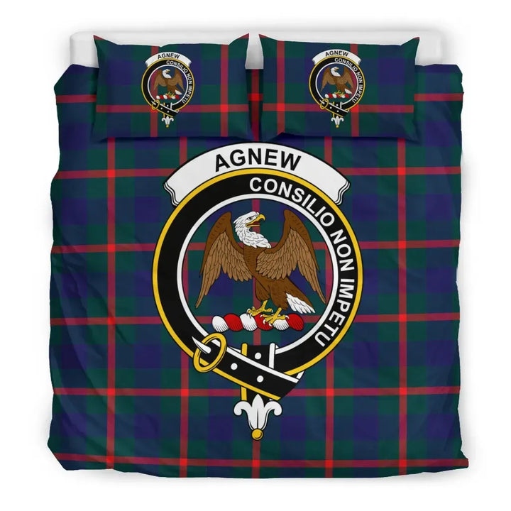 Scottish Agnew Clan Crest Tartan Bedding Set Tartan Plaid 3