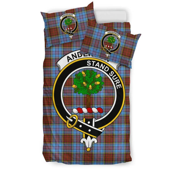 Scottish Anderson Clan Crest Tartan Bedding Set Tartan Plaid 1