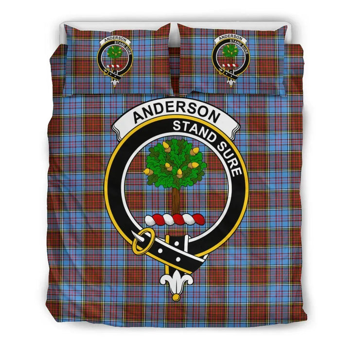 Scottish Anderson Clan Crest Tartan Bedding Set Tartan Plaid 2