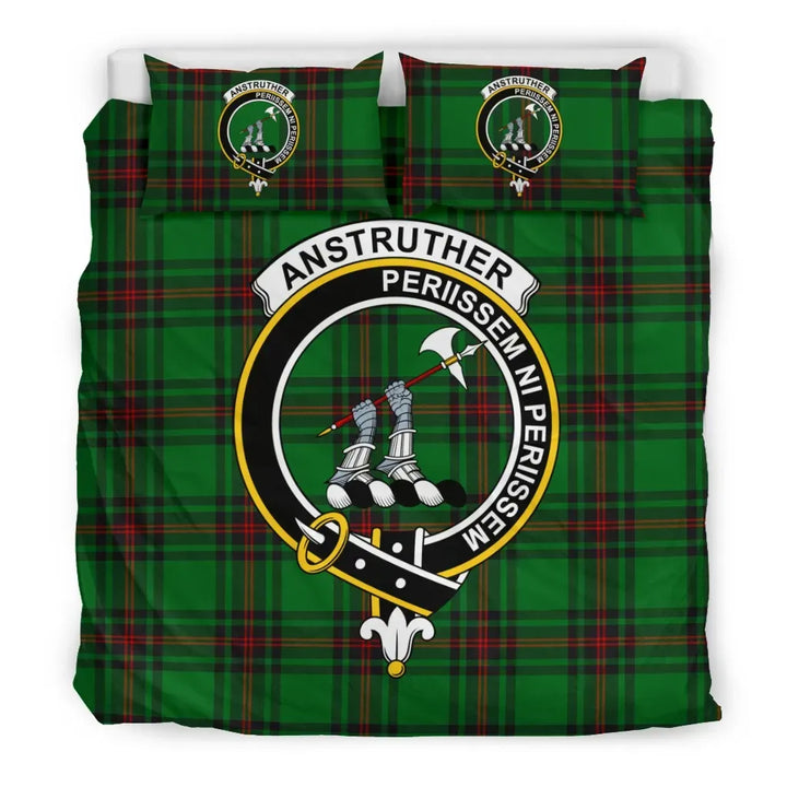 Scottish Anstruther Clan Crest Tartan Bedding Set Tartan Plaid 3