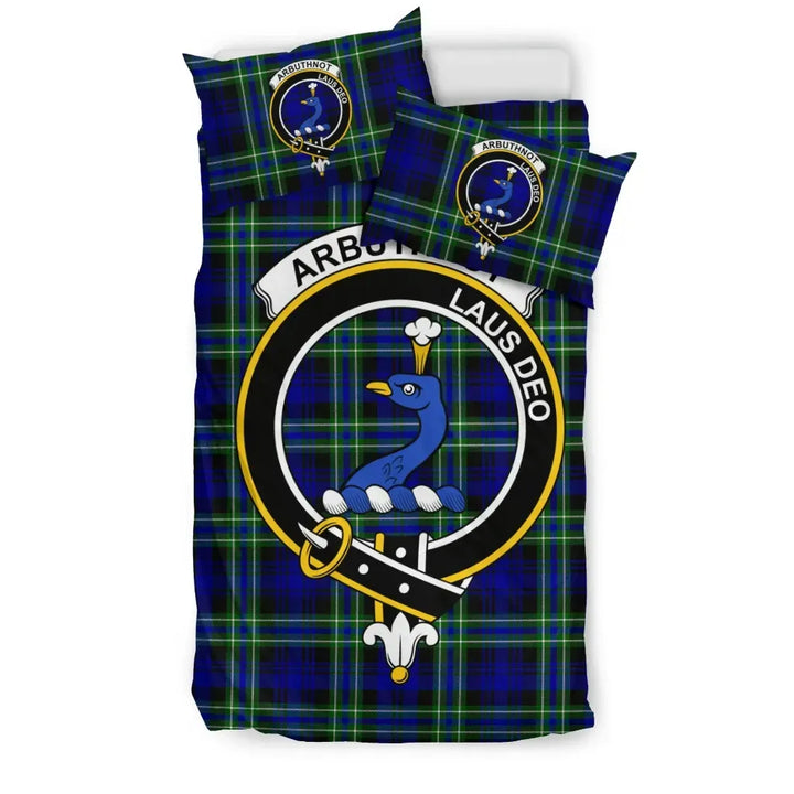 Scottish Arbuthnot Clan Crest Tartan Bedding Set Tartan Plaid 1