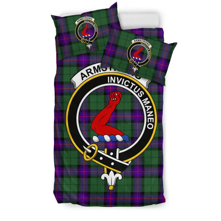 Scottish Armstrong Clan Crest Tartan Bedding Set Tartan Plaid 1