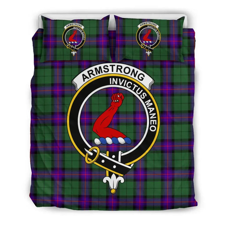 Scottish Armstrong Clan Crest Tartan Bedding Set Tartan Plaid 2