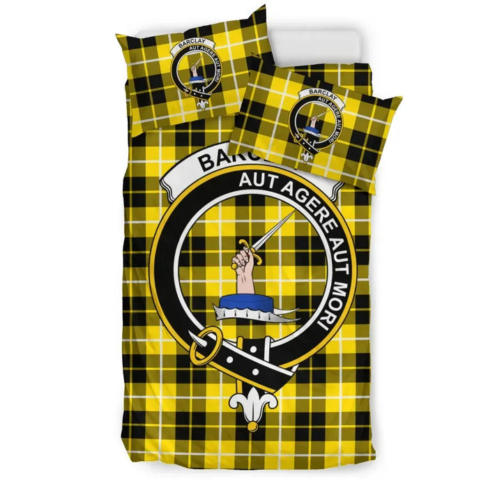 Scottish Barclay Clan Crest Tartan Bedding Set Tartan Plaid 1