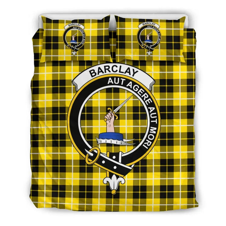 Scottish Barclay Clan Crest Tartan Bedding Set Tartan Plaid 2