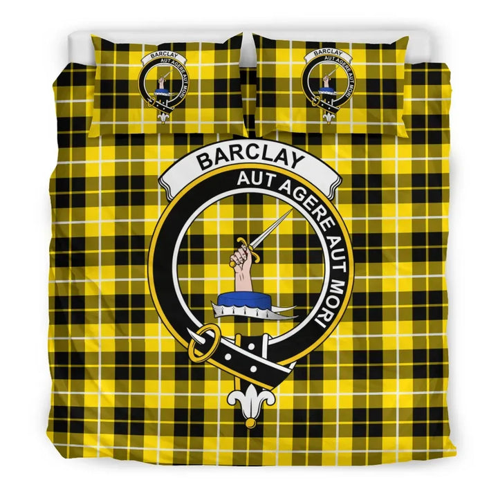 Scottish Barclay Clan Crest Tartan Bedding Set Tartan Plaid 3