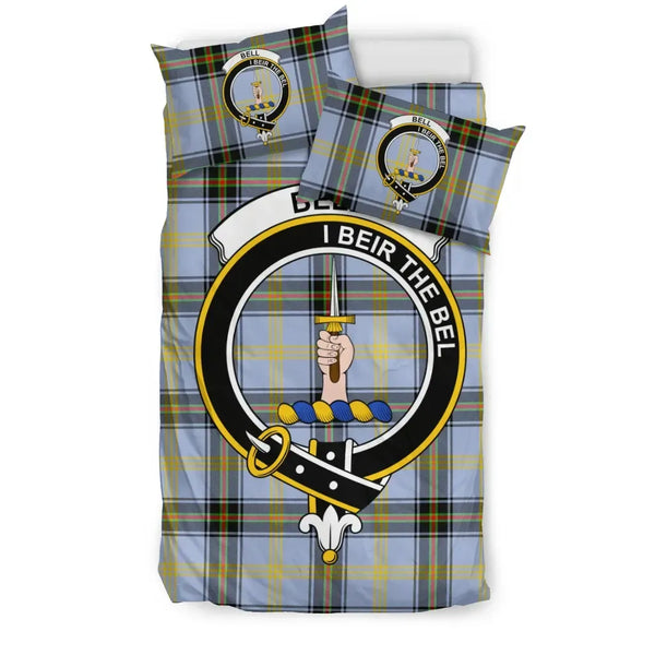 Scottish Bell Clan Crest Tartan Bedding Set Tartan Plaid 1