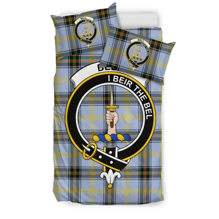 Scottish Bell Clan Crest Tartan Bedding Set Tartan Plaid 1