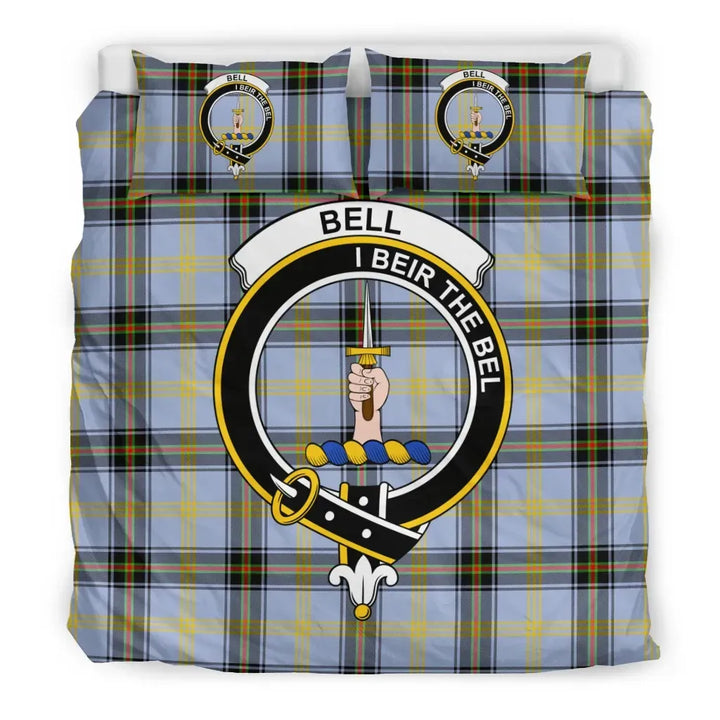 Scottish Bell Clan Crest Tartan Bedding Set Tartan Plaid 3
