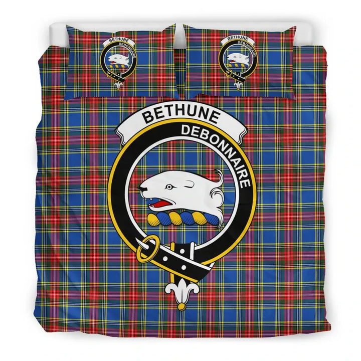 Scottish Bethune Clan Crest Tartan Bedding Set Tartan Plaid 3