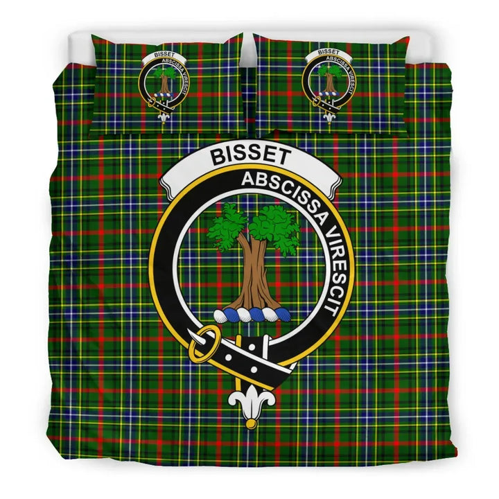 Scottish Bisset Clan Crest Tartan Bedding Set Tartan Plaid 3