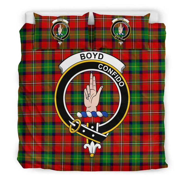 Scottish Boyd Clan Crest Tartan Bedding Set Tartan Plaid 3