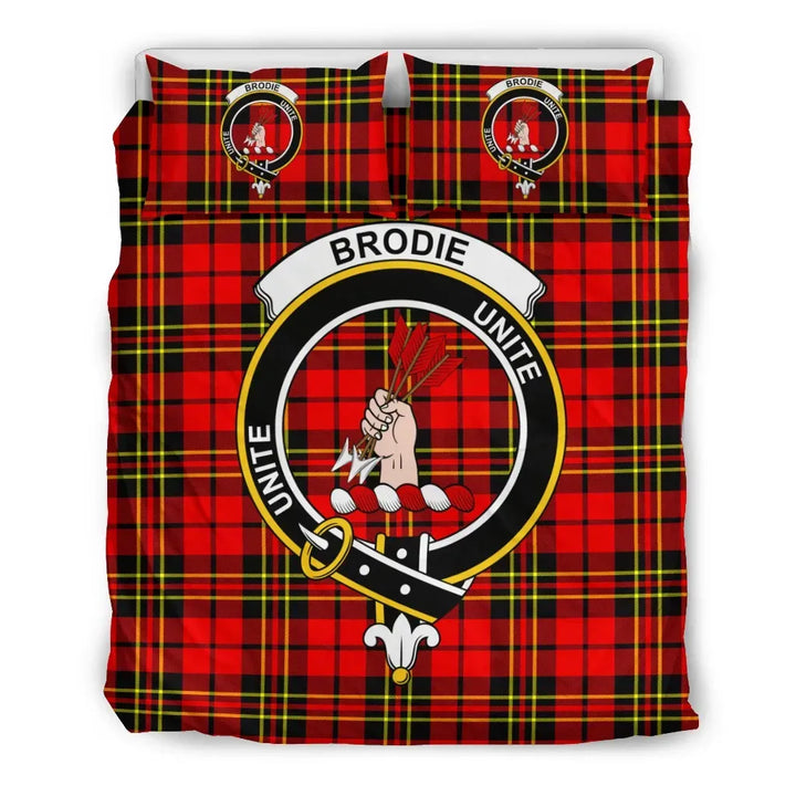Scottish Brodie Clan Crest Tartan Bedding Set Tartan Plaid 2