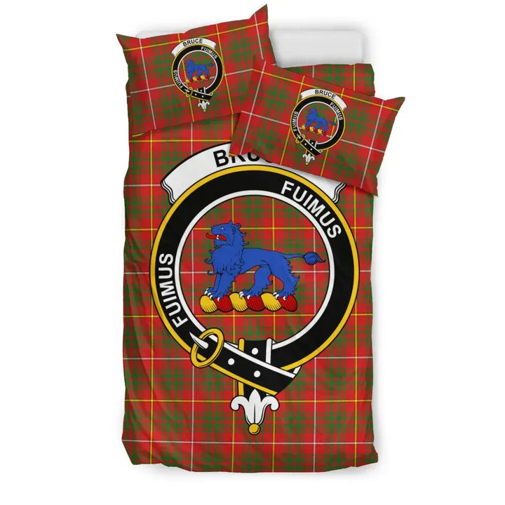 Scottish Bruce Clan Crest Tartan Bedding Set Tartan Plaid 1