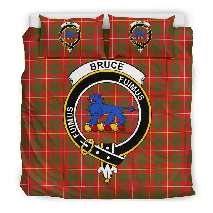 Scottish Bruce Clan Crest Tartan Bedding Set Tartan Plaid 3