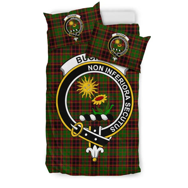 Scottish Buchan Clan Crest Tartan Bedding Set Tartan Plaid 1