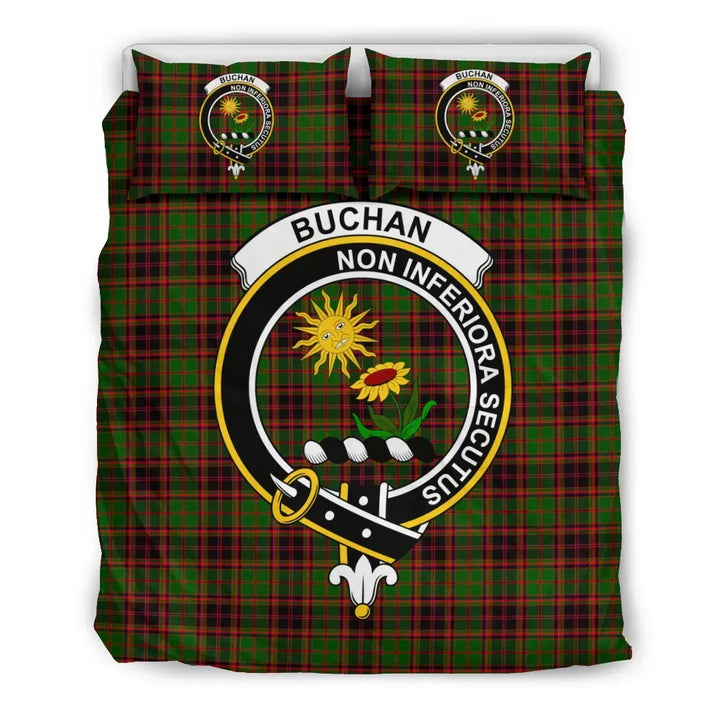 Scottish Buchan Clan Crest Tartan Bedding Set Tartan Plaid 2