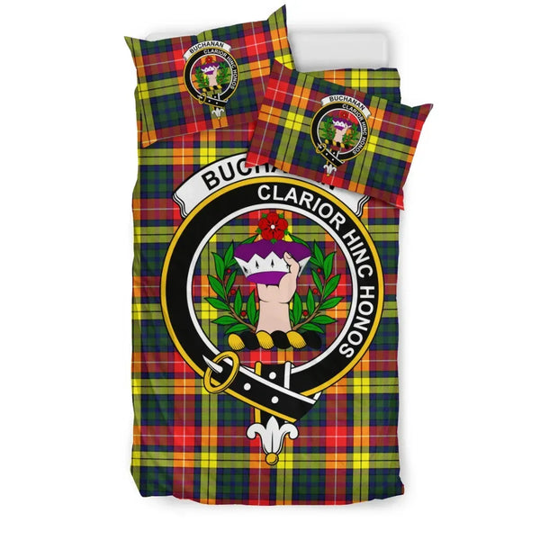 Scottish Buchanan Clan Crest Tartan Bedding Set Tartan Plaid 1