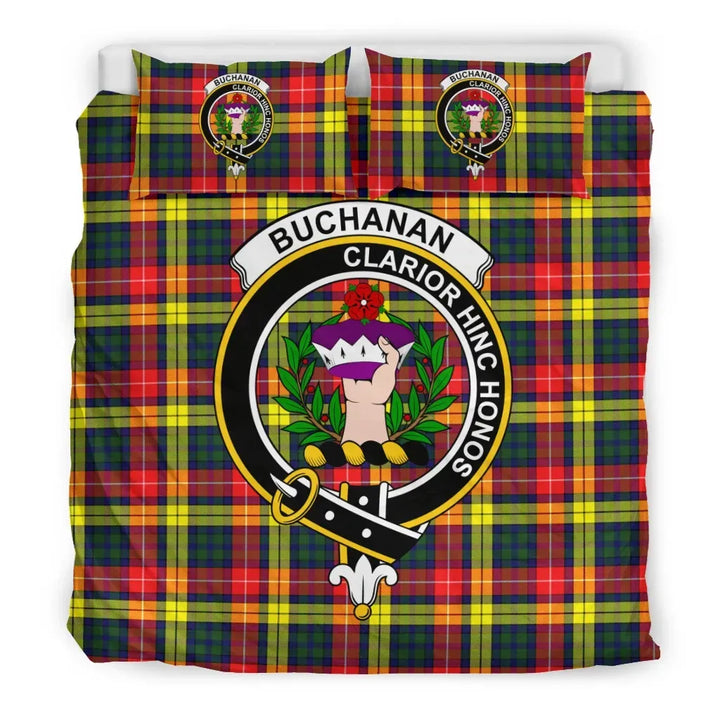 Scottish Buchanan Clan Crest Tartan Bedding Set Tartan Plaid 3