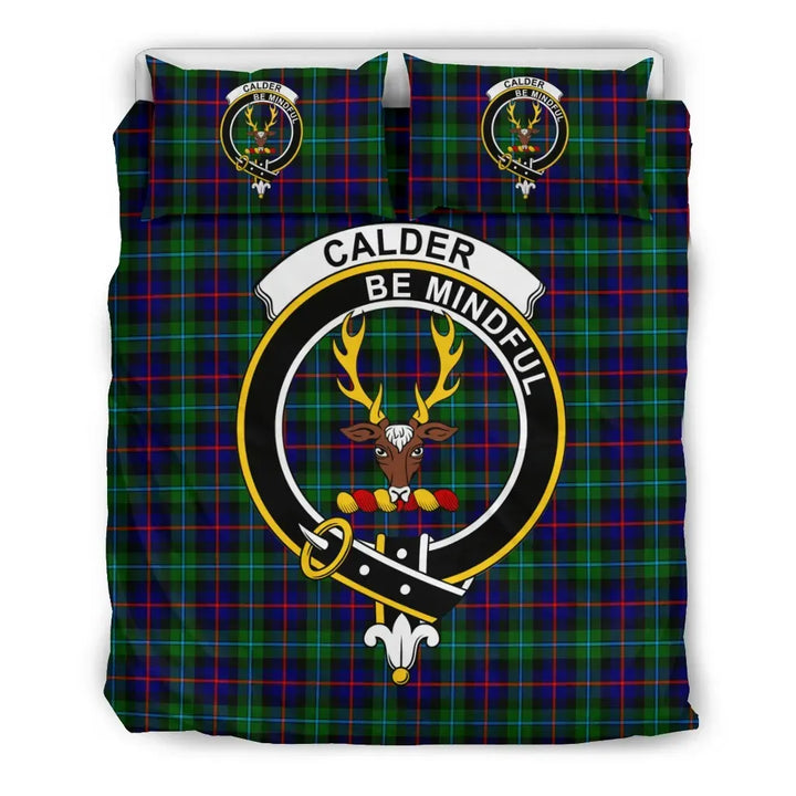 Scottish Calder Clan Crest Tartan Bedding Set Tartan Plaid 2