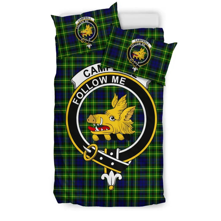 Scottish Campbell of Breadalbane Clan Crest Tartan Bedding Set Tartan Plaid 1