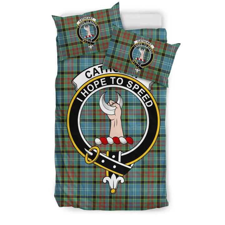 Scottish Cathcart Clan Crest Tartan Bedding Set Tartan Plaid 1