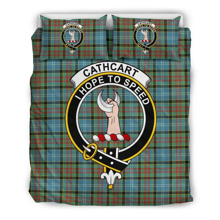 Scottish Cathcart Clan Crest Tartan Bedding Set Tartan Plaid 2
