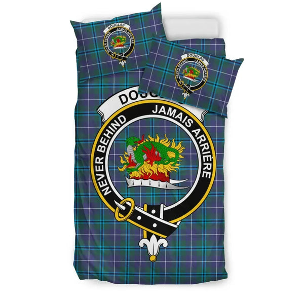 Scottish Douglas Clan Crest Tartan Bedding Set Tartan Plaid 1