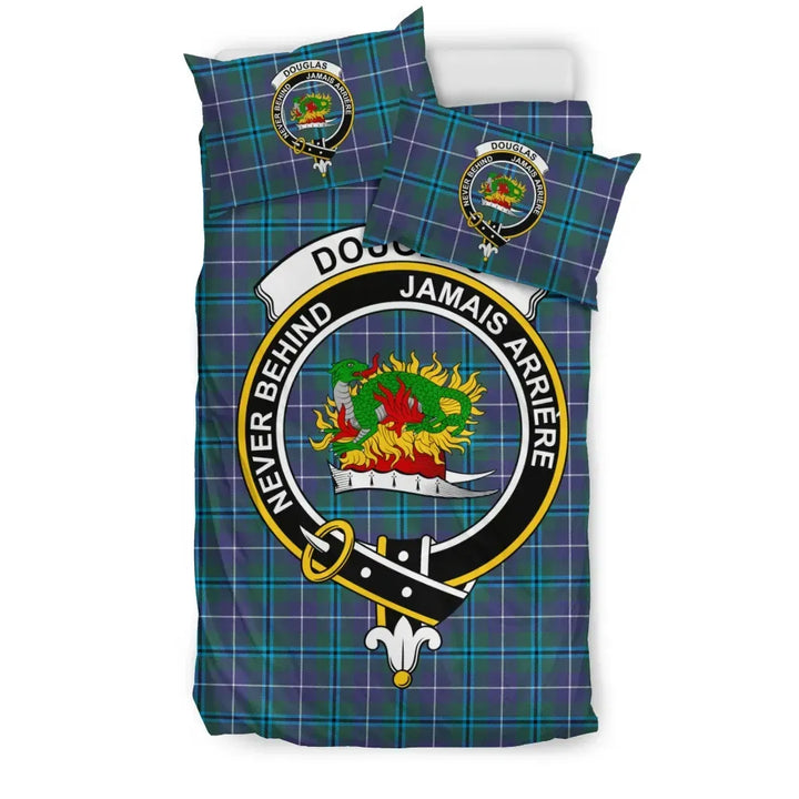 Scottish Douglas Clan Crest Tartan Bedding Set Tartan Plaid 1