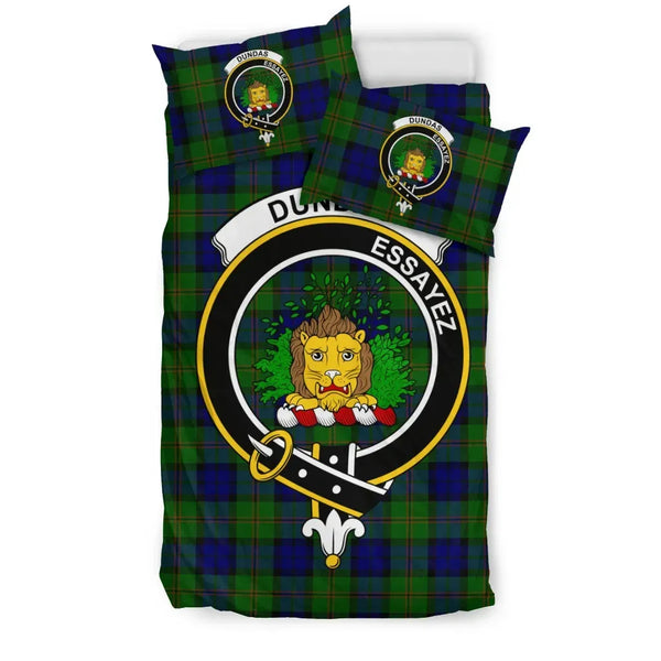 Scottish Dundas Clan Crest Tartan Bedding Set Tartan Plaid 1