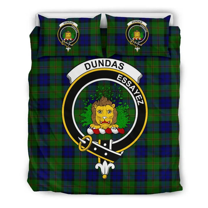 Scottish Dundas Clan Crest Tartan Bedding Set Tartan Plaid 2