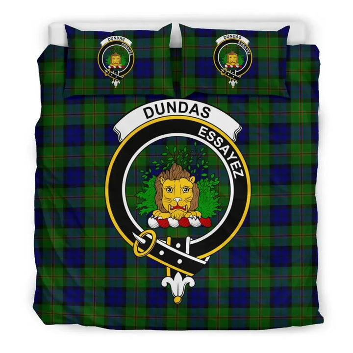 Scottish Dundas Clan Crest Tartan Bedding Set Tartan Plaid 3