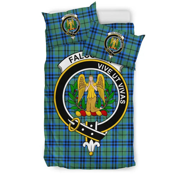 Scottish Falconer Clan Crest Tartan Bedding Set Tartan Plaid 1